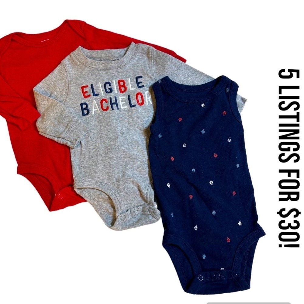 Baby Boy Carter’s 3-6 Month Bodysuit Clothing Bundle